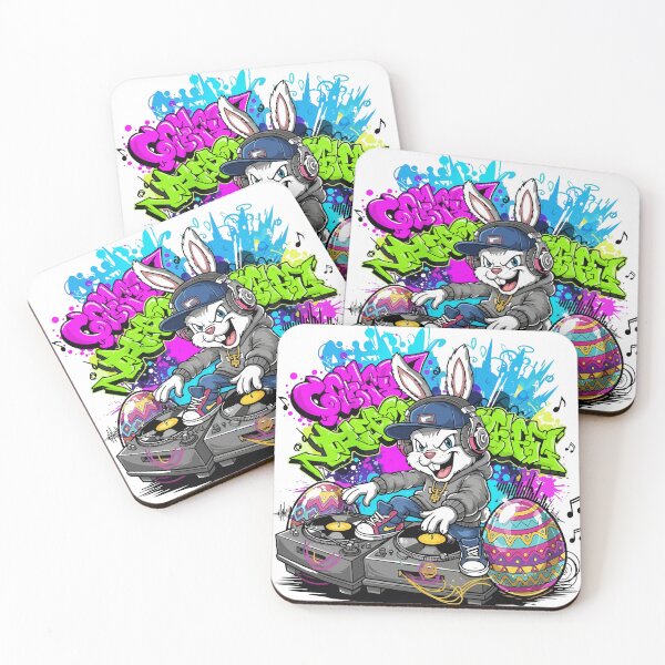 Item preview, hip hop easter DJ Bunny Beats designed and sold by Uglyandcute.