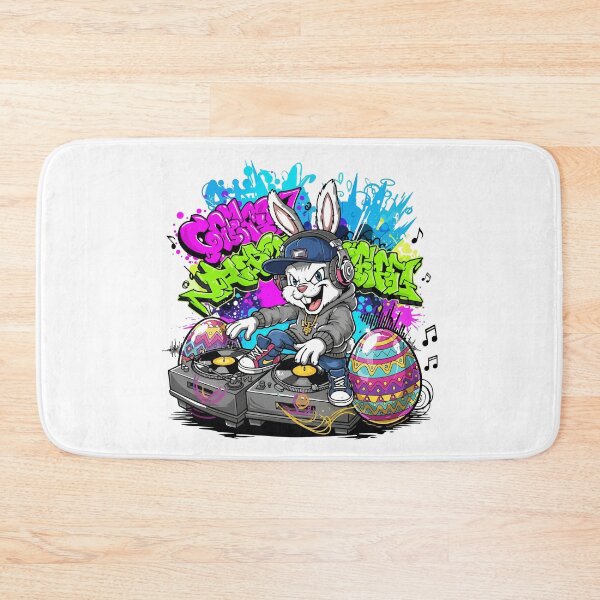Item preview, hip hop easter DJ Bunny Beats designed and sold by Uglyandcute.