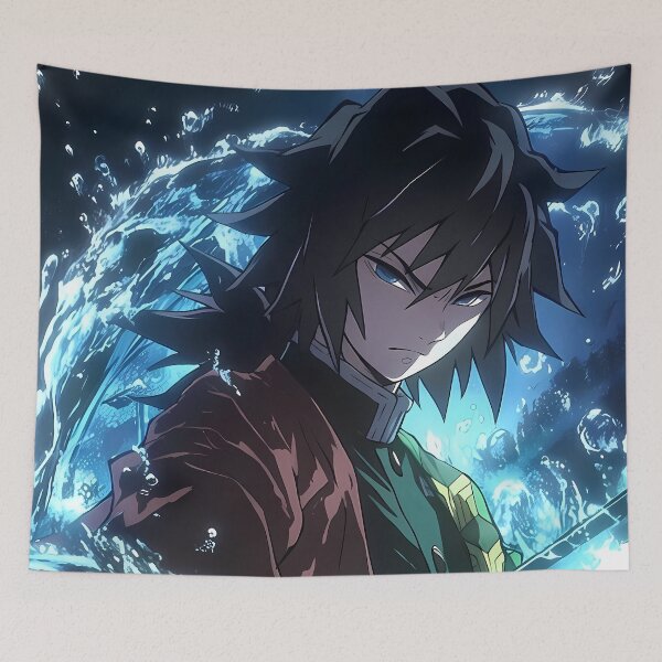 Item preview, Giyu Tomioka Demon Slayer Calm Blade Wave designed and sold by Tokyonomad.