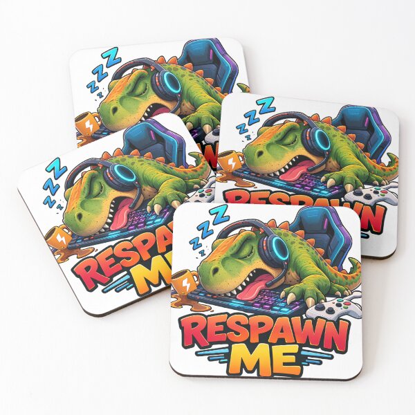 Item preview, Respawn Me Funny Sleeping Gamer Dinosaur Meme designed and sold by the-dovlat.
