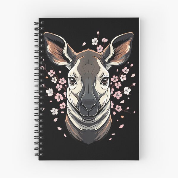 Item preview, Cherry Blossom Okapi Floral Wildlife Aesthetic designed and sold by hqmofoo35.