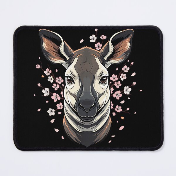 Item preview, Cherry Blossom Okapi Floral Wildlife Aesthetic designed and sold by hqmofoo35.