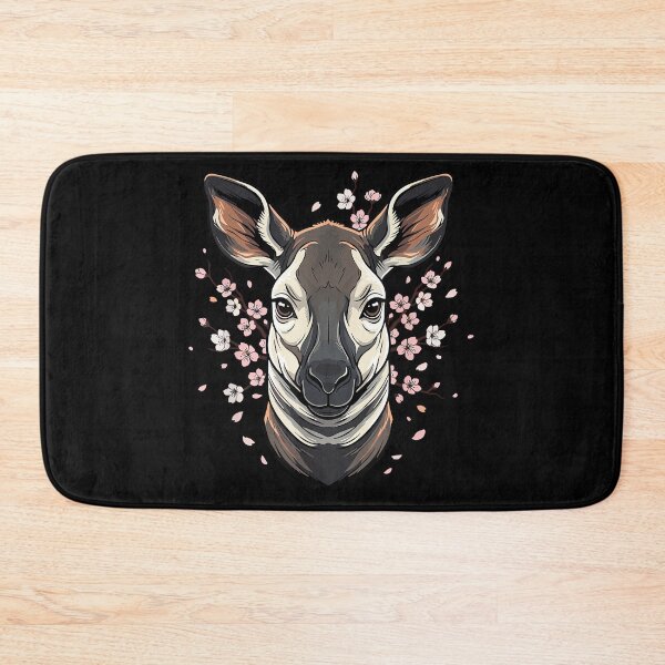 Item preview, Cherry Blossom Okapi Floral Wildlife Aesthetic designed and sold by hqmofoo35.