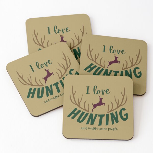 Item preview, I Love Hunting Funny Hunter Saying Design designed and sold by DesignsVault.