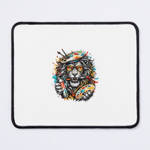 Item preview, Creative Artist Lion Paint Splash Street Art Design designed and sold by Designvexo.