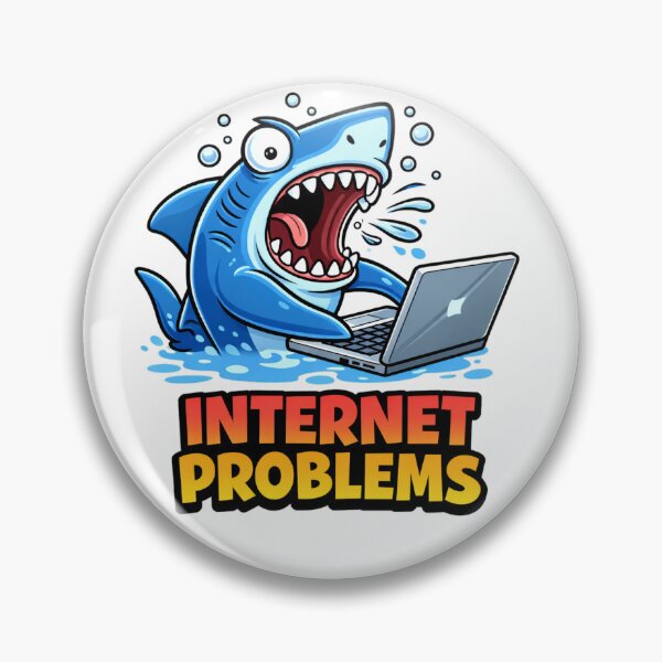 Item preview, Internet Problems Funny Angry Shark Laptop Meme designed and sold by the-dovlat.