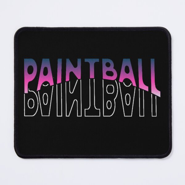 Item preview, Paintball arched mirror logo designed and sold by PaintballCrew.