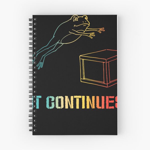 Item preview, It Continues Frog Jump Over Box Frog Meme Motivation Graphic designed and sold by LilianneTriarsi.