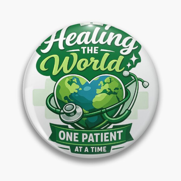 Item preview, Healing the World, One Patient at a Time – Green Edition designed and sold by RNInspire24.