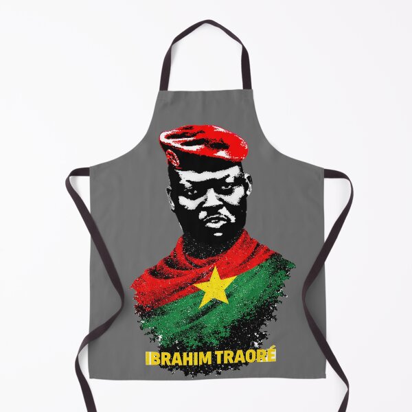 Item preview, Ibrahim Traoré Vintage Pan-African art | Burkina Faso Revolutionary leader designed and sold by Youngkev-arts.