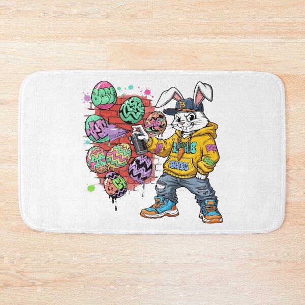 Item preview, hip hop easter Street Bunny Graffiti designed and sold by Uglyandcute.