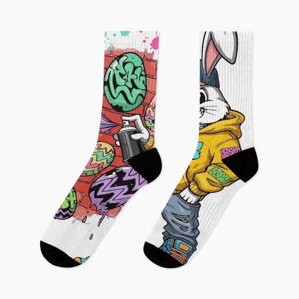 Item preview, hip hop easter Street Bunny Graffiti designed and sold by Uglyandcute.