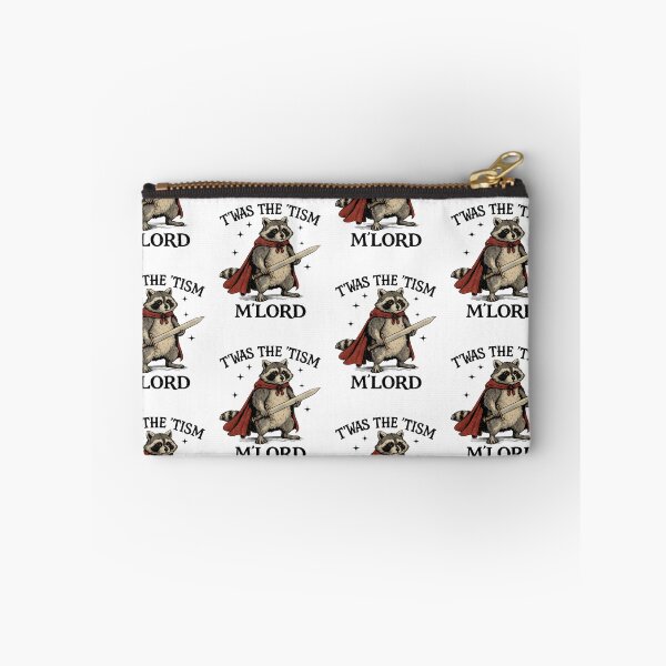 Item preview, T’was The ’Tism, M’Lord” -  Vintage Meme Raccoon Knight Design  designed and sold by TomoMadeIt.