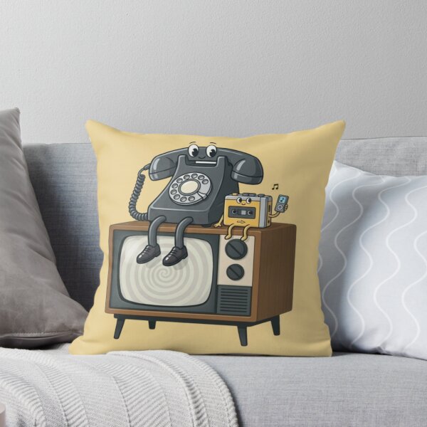 Item preview, Retro Tech Friends – Whimsical Vintage Emblem Design designed and sold by Dogandesighn.