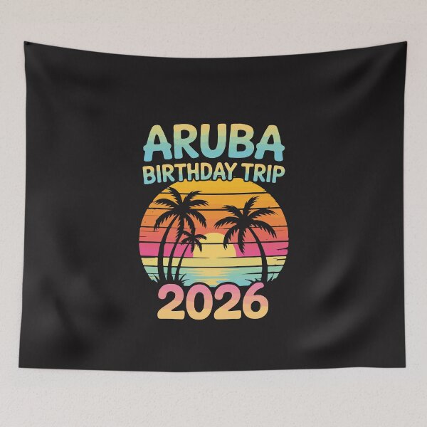 Item preview, Aruba Birthday Trip 2026 Caribbean Beach Sunset Vacation Design designed and sold by kiralynstration.