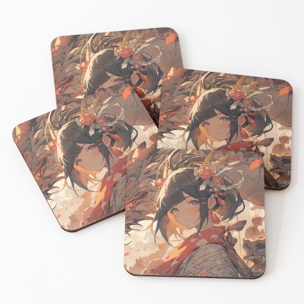 Item preview, “Elegant Anime Girl – Japanese Inspired Portrait Art” designed and sold by PrintsGateWay.