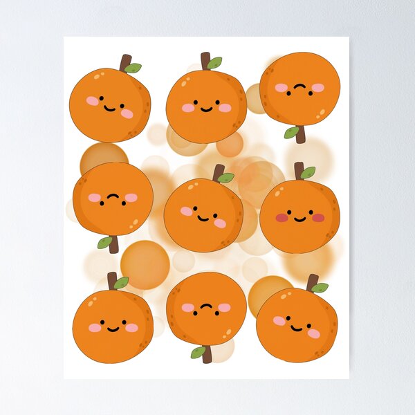 Item preview, Smiling Oranges - Fruit Illustration designed and sold by iamKRUK.