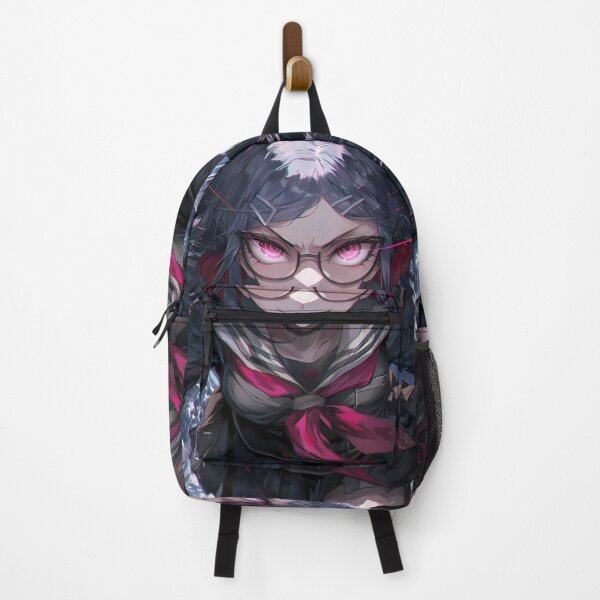 Item preview, Toko Fukawa Danganronpa Glasses Pink Eyes Intense Close Up designed and sold by Tokyonomad.