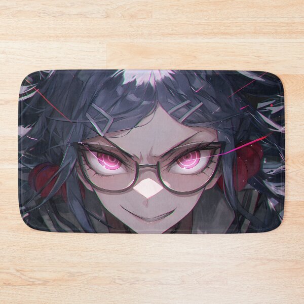 Item preview, Toko Fukawa Danganronpa Glasses Pink Eyes Intense Close Up designed and sold by Tokyonomad.