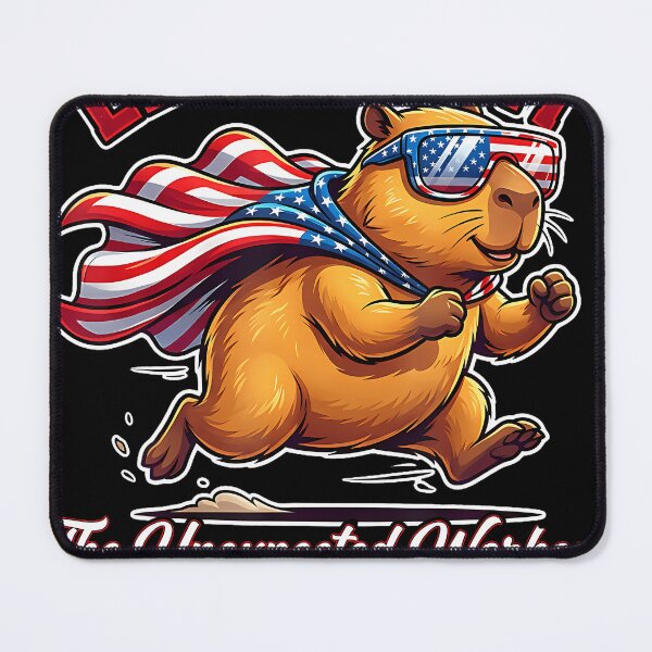 Item preview, Elopement Unexpected Workout Patriotic Capybara Usa Flag designed and sold by LilianneTriarsi.