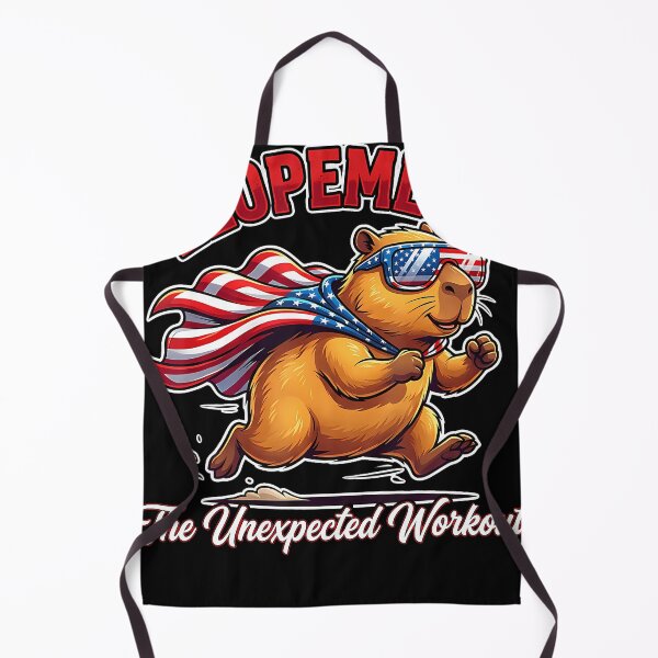 Item preview, Elopement Unexpected Workout Patriotic Capybara Usa Flag designed and sold by LilianneTriarsi.
