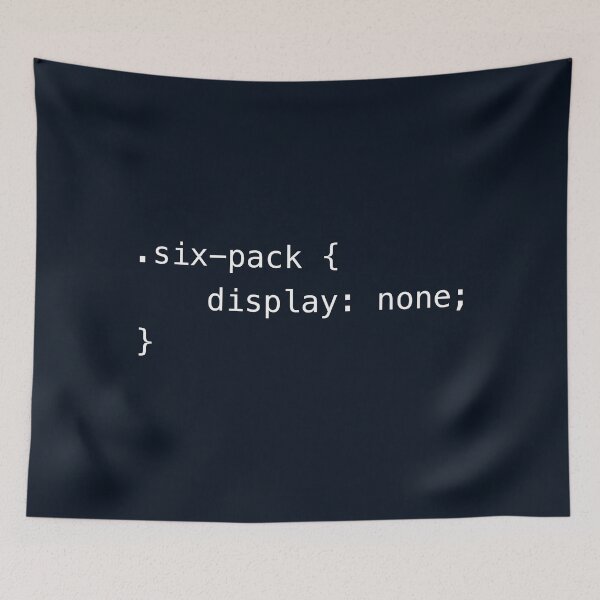 Item preview, Funny Programming CSS - six-pack display none designed and sold by ArtyPants82.