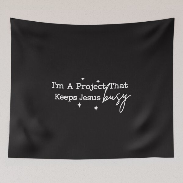 Item preview, Im A Project That Keeps Jesus Busy Funny Christian Humor Design designed and sold by kiralynstration.