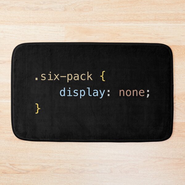 Item preview, Funny Programming CSS - six-pack display none designed and sold by ArtyPants82.