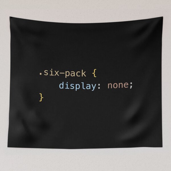 Item preview, Funny Programming CSS - six-pack display none designed and sold by ArtyPants82.