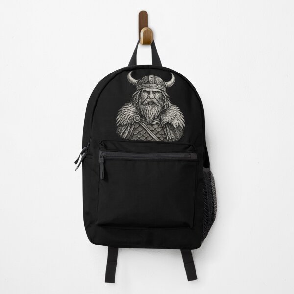 Item preview, Norse Viking Warrior Engraving Style Illustration designed and sold by myforestfog.