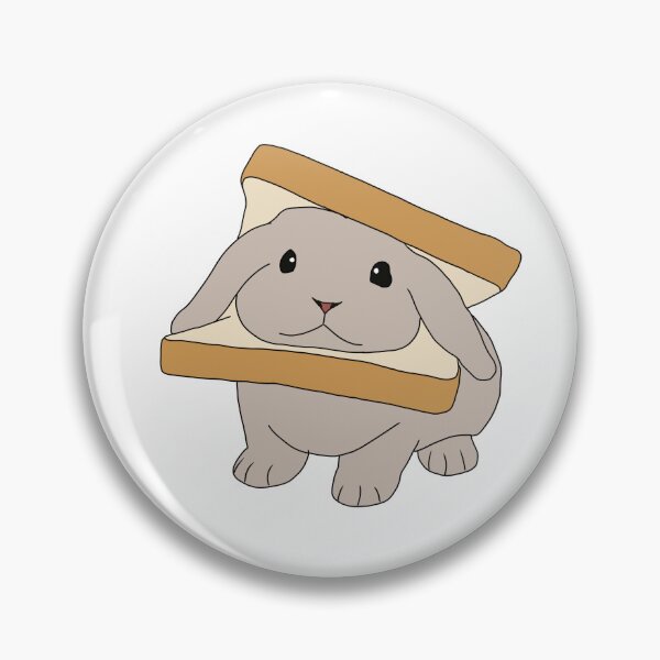 Item preview, Silly Bunny Dressed Up Like Sandwich With Bread designed and sold by AngelrayByMadi.