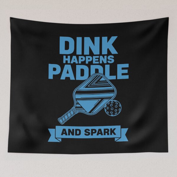 Item preview, Pickleball Dink Happens Paddle And Spark Funny designed and sold by LuminOrb.