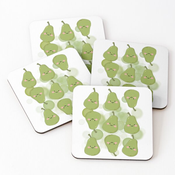 Item preview, Smiling Pears - Fruit Illustration designed and sold by iamKRUK.