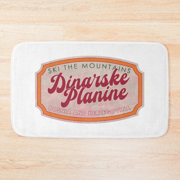 Item preview, Dinarske Planine, Bosnia and Herzegovina, Ski, textured skiing badge designed and sold by Wanderful-roads.