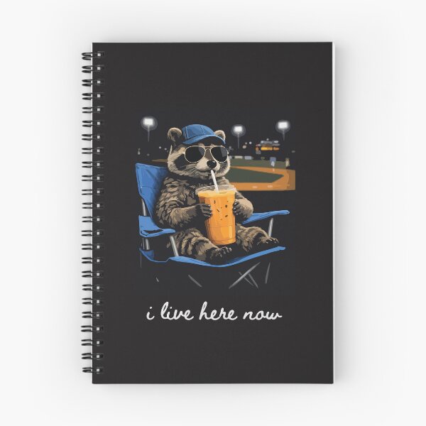 Item preview, Funny Raccoon Baseball Field I Live Here Now Sports Parent Design designed and sold by kiralynstration.