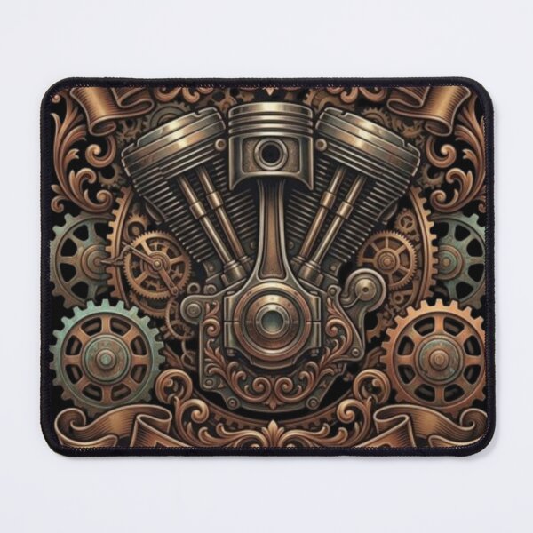 Item preview, Build Your Legacy – Mechanical Engine Emblem Design designed and sold by Dogandesighn.