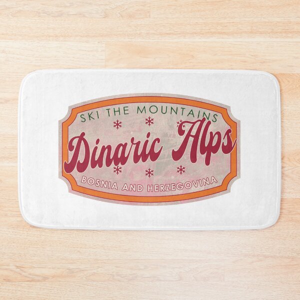 Item preview, Dinaric Alps, Bosnia and Herzegovina, Ski, textured skiing badge designed and sold by Wanderful-roads.