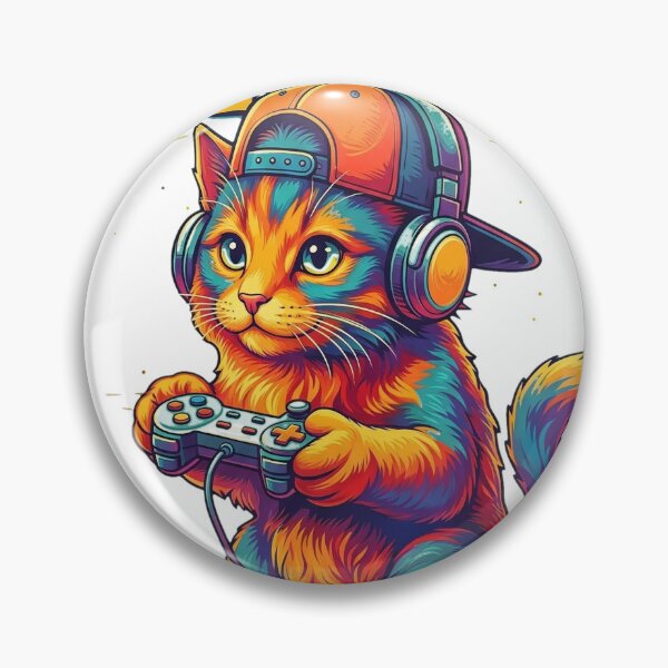 Item preview, Bruh Gamer Cat T-Shirt, Funny Gaming Cat Gift, Retro Neon Cat Gamer Graphic Tee for Gamers Streamers and Cat Lovers  designed and sold by OlyvieArt.
