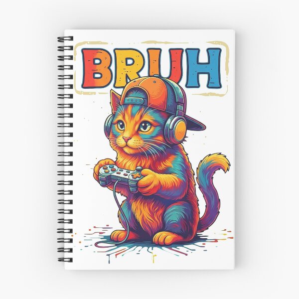 Item preview, Bruh Gamer Cat T-Shirt, Funny Gaming Cat Gift, Retro Neon Cat Gamer Graphic Tee for Gamers Streamers and Cat Lovers  designed and sold by OlyvieArt.