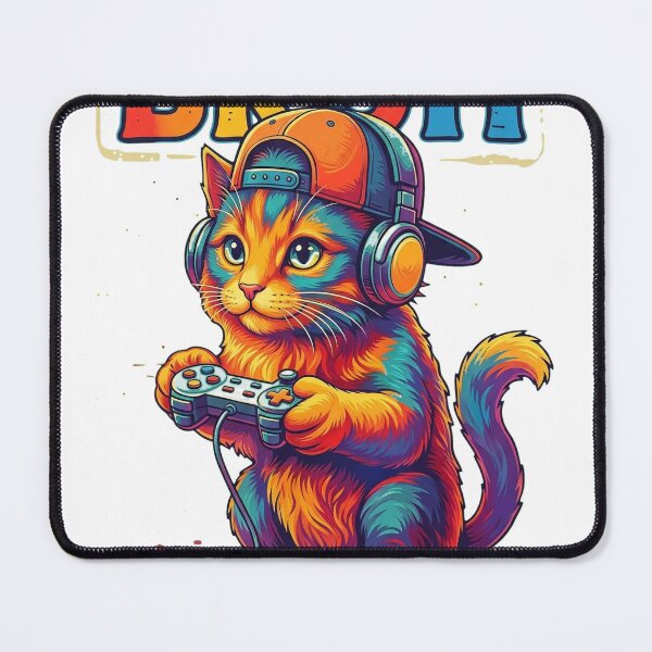 Item preview, Bruh Gamer Cat T-Shirt, Funny Gaming Cat Gift, Retro Neon Cat Gamer Graphic Tee for Gamers Streamers and Cat Lovers  designed and sold by OlyvieArt.
