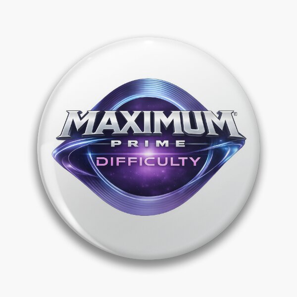 Item preview, Maximum Prime Difficulty – Sci-Fi Challenge Mode Parody Gamer Design designed and sold by SpiffyD.