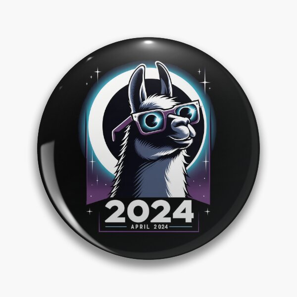 Item preview, 2024 Solar Eclipse Llama Wearing Solar Eclipse Glasses designed and sold by thegamer14212.