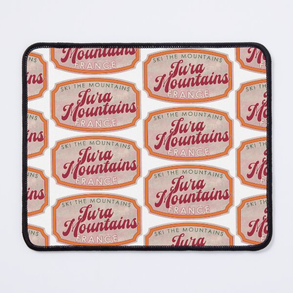 Item preview, Jura Mountains, France, Ski, textured skiing badge designed and sold by Wanderful-roads.