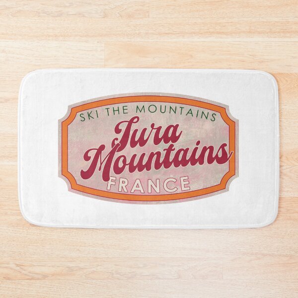 Item preview, Jura Mountains, France, Ski, textured skiing badge designed and sold by Wanderful-roads.