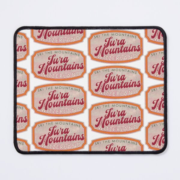 Item preview, Jura Mountains, Switzerland, Ski, textured skiing badge designed and sold by Wanderful-roads.