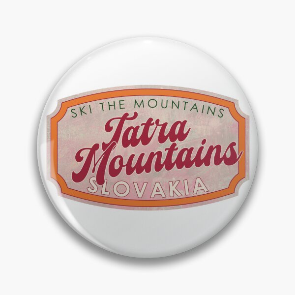 Item preview, Tatra Mountains, Slovakia, Ski, textured skiing badge designed and sold by Wanderful-roads.