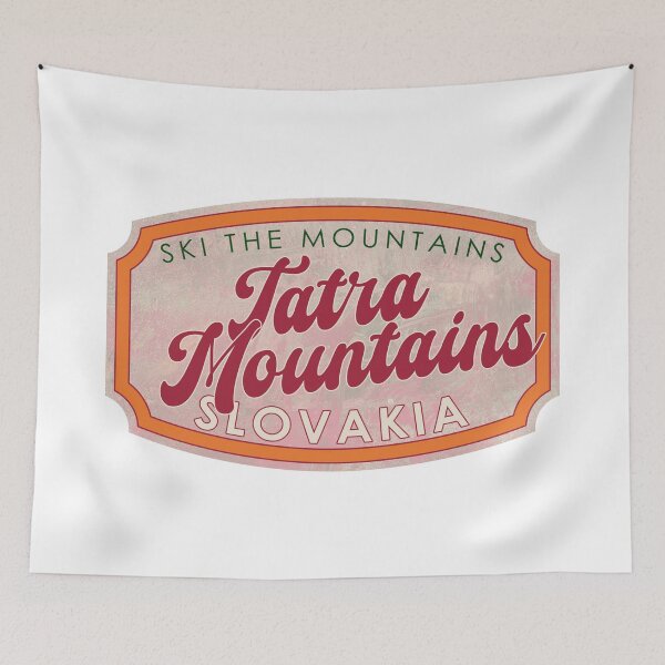 Item preview, Tatra Mountains, Slovakia, Ski, textured skiing badge designed and sold by Wanderful-roads.