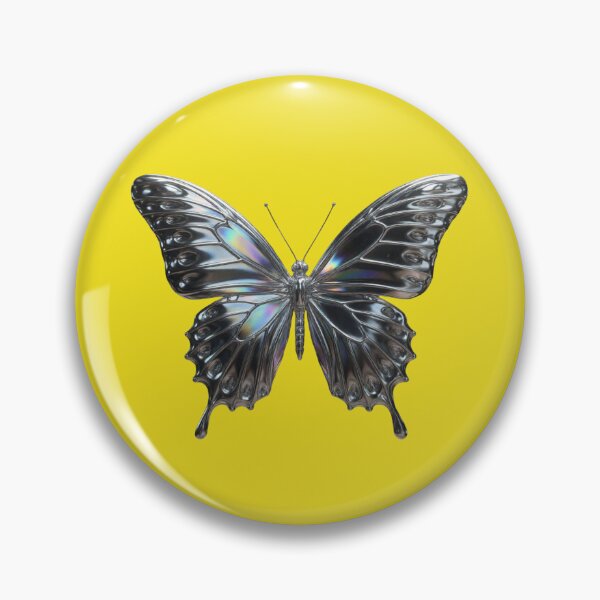 Item preview, Elegant Silver Butterfly: Shimmering Aesthetic Design Collection designed and sold by Bittor18.