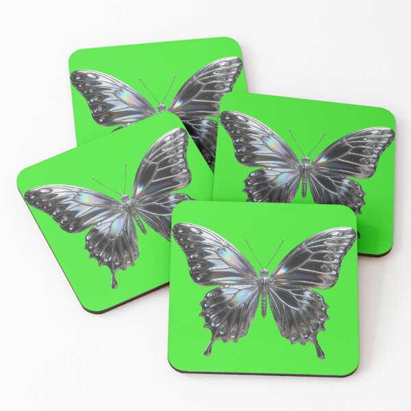 Item preview, Elegant Silver Butterfly: Shimmering Aesthetic Design Collection designed and sold by Bittor18.