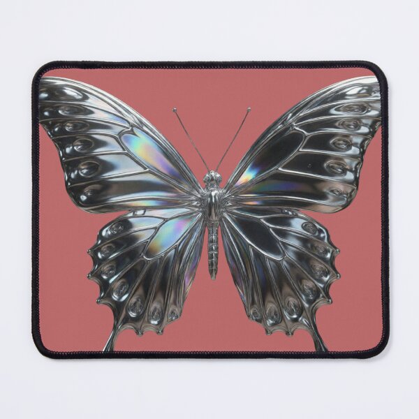 Item preview, Elegant Silver Butterfly: Shimmering Aesthetic Design Collection designed and sold by Bittor18.